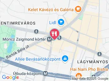 LángosBáró Budapest a térképen