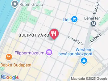 Latte Café House & Bistro Budapest a térképen