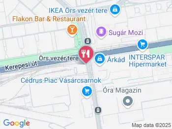 Látványpékség - Örs Vezér tere Budapest a térképen
