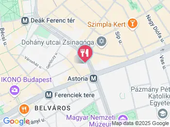 Lazy Soup & Beer Budapest a térképen