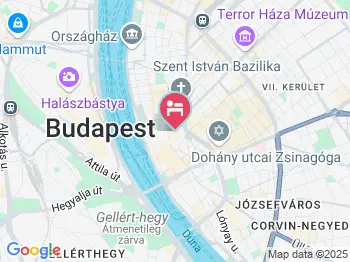 Le Méridien Budapest Budapest a térképen