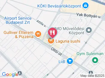 Leonidas Gyros Budapest a térképen