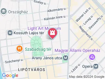 Light Art Museum Budapest a térképen