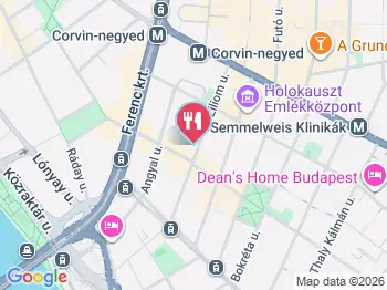 Lily's Kitchen Budapest a térképen