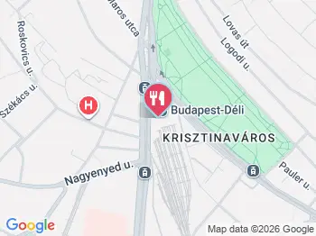 Lipóti Pékség - Déli Pályaudvar Budapest a térképen