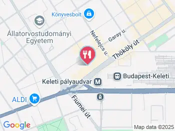 Lipóti Pékség & Kávézó - Keleti Pályaudvar Budapest a térképen