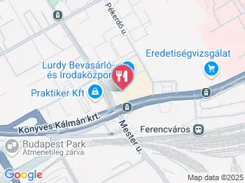 Lipóti Pékség & Kávézó - Lurdy Ház Budapest a térképen