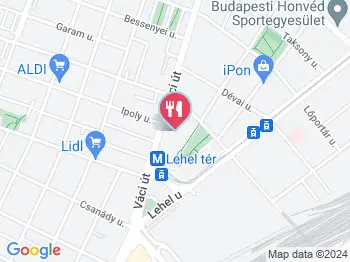 Lipóti Pékség - Lehel Csarnok Budapest a térképen