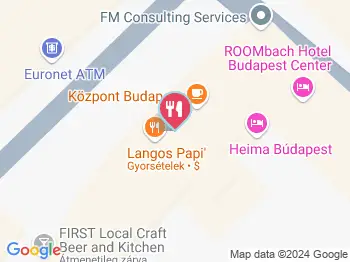 Lisboa Pastry and Bakery Budapest a térképen