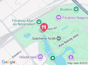 Lizsé Városliget Budapest a térképen