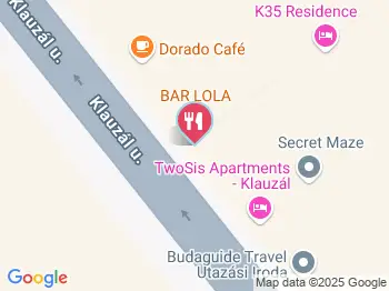 BAR LOLA Budapest a térképen