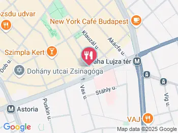 London Coffee Society Budapest a térképen