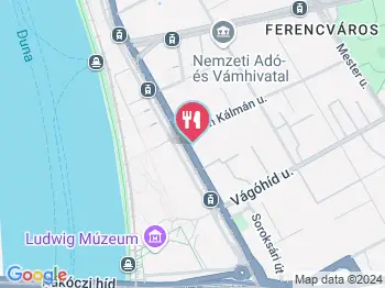 Lúa Étterem Budapest a térképen