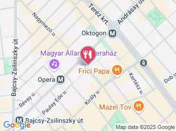 Mabelle café Budapest a térképen