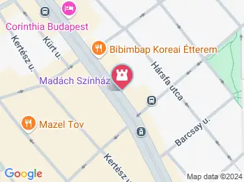 Madách Színház Budapest a térképen