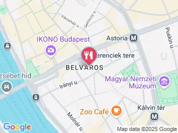 Madal Cafe - Ferenciek tere Budapest a térképen