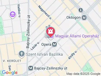 Magyar Állami Operaház Budapest a térképen