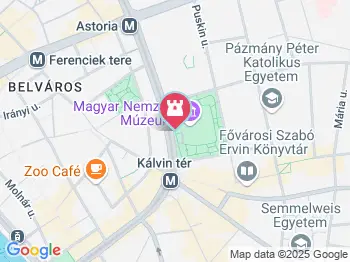 Magyar Nemzeti Múzeum Budapest a térképen