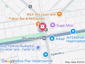 A magyar repülés úttörőinek emlékműve Budapest a térképen