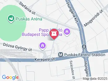 SportAgóra kiállító helység Budapest a térképen