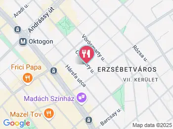 Maharaja Indiai Étterem - Csengery utca Budapest a térképen