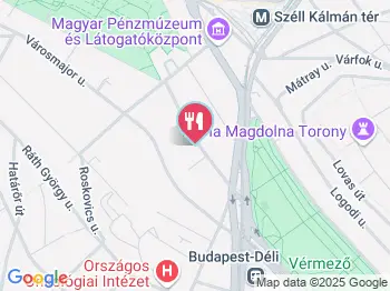 Major Cukrászda Budapest a térképen