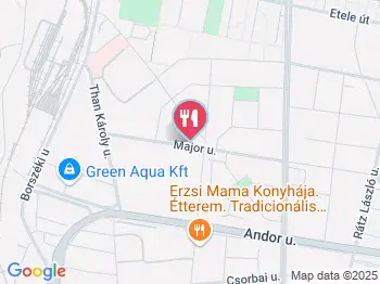 Major Vendéglő Budapest a térképen