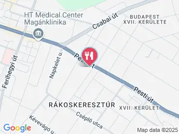 Malomkerék Vendéglő Budapest a térképen