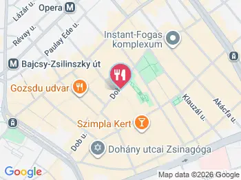 Mama Goulash Budapest a térképen