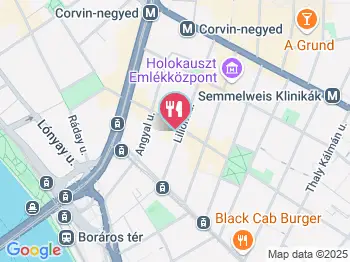 Mama rétesháza Budapest a térképen