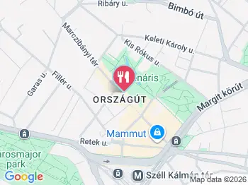 Manawa Cafe Budapest a térképen