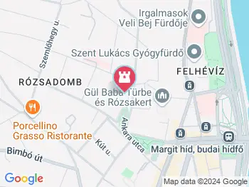 Mansfeld Péter szobra Budapest a térképen