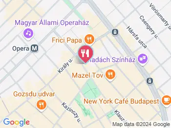 Manzart Kult Bistro Budapest a térképen