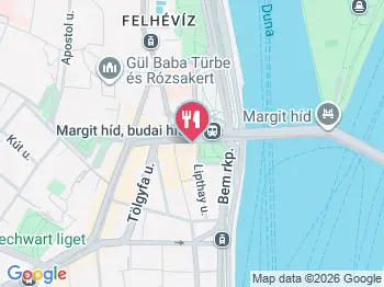 Margaret's Restaurant & Pub Budapest a térképen