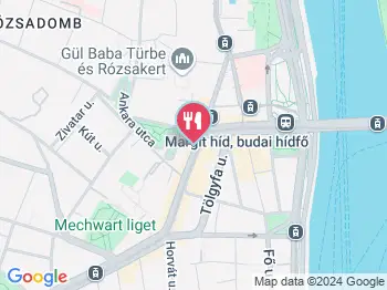 Margaux Kávézó Budapest a térképen