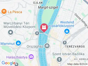 Margit híd Budapest a térképen