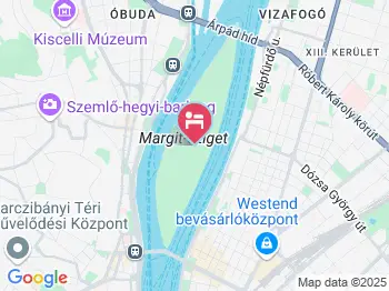 Ensana Grand Margitsziget Budapest a térképen
