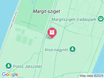 Margitszigeti Ferences kolostor romjai Budapest a térképen