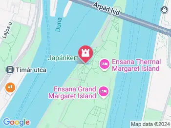 Margitszigeti Japánkert Budapest a térképen