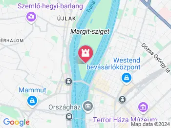 Margitszigeti szökőkút Budapest a térképen