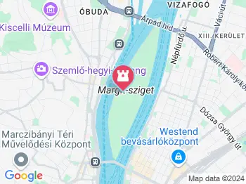 Margitszigeti Vadaspark Budapest a térképen