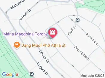 Mária Magdolna Torony Budapest a térképen