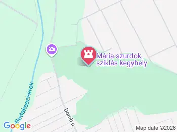 Mária szikla és kereszt Budapest a térképen