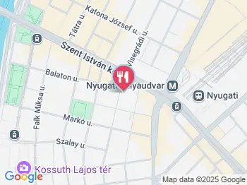 Marmara Hotel Étterme Budapest a térképen