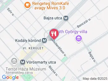 Matinée Kávézó Budapest a térképen