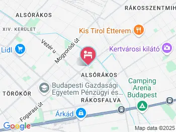 Matus Hotel Budapest a térképen