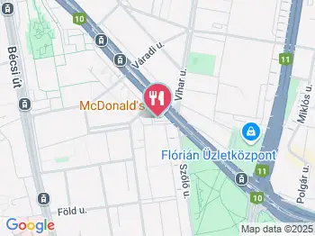 McDonald's - Vörösvári út Budapest a térképen