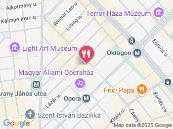 Meat & Sauce - Nagymező utca Budapest a térképen