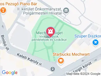 Mechwart liget Budapest a térképen