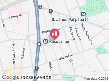 Megtömlek Kifőzde Budapest a térképen